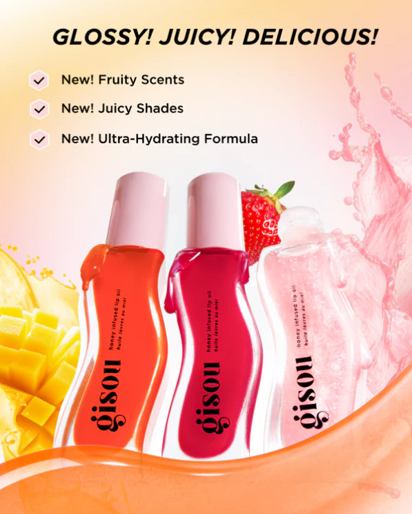 Gisou Honey Infused Lip Oil - Huile A Lèvres au Miel