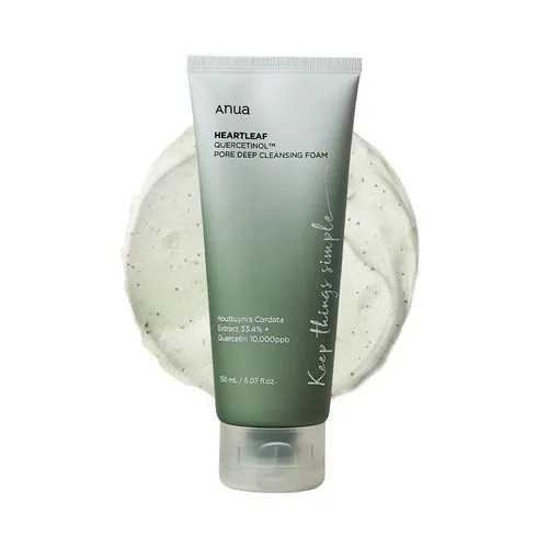 Anua heartleaf + BHA quercetinol pore deep cleansing foam