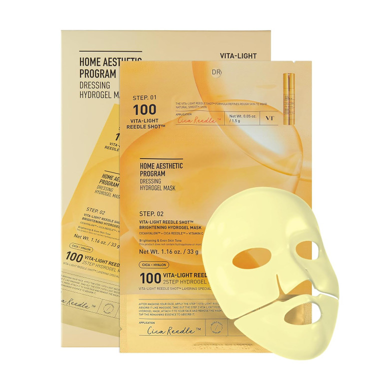 VT VITA-LIGHT REEDLE SHOT 100 2STEP HYDROGEL MASK (1.5G+33G)