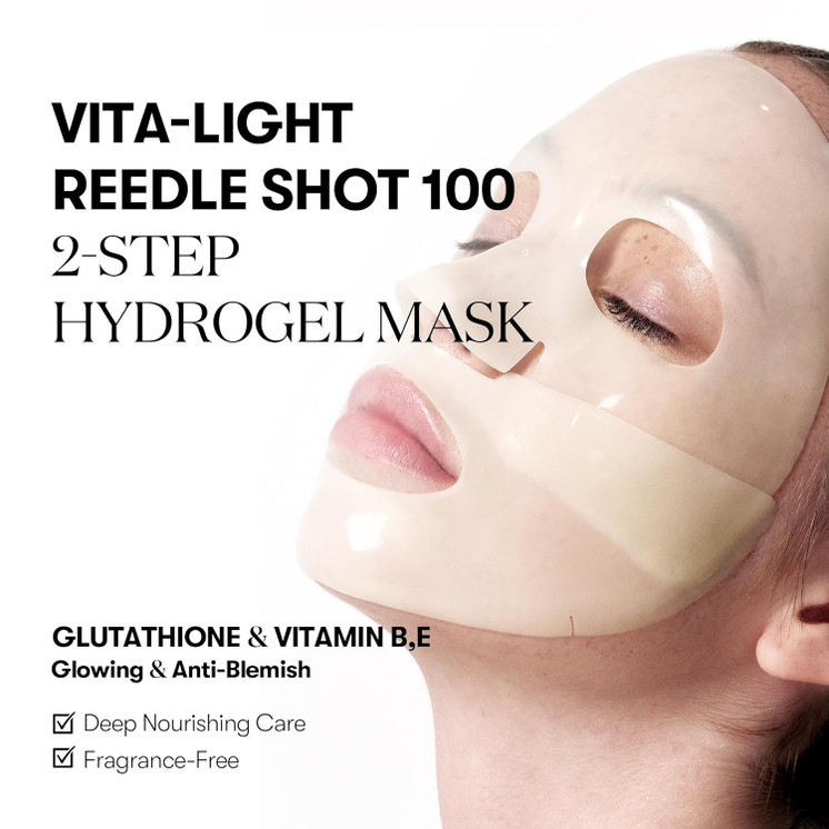 VT VITA-LIGHT REEDLE SHOT 100 2STEP HYDROGEL MASK (1.5G+33G)