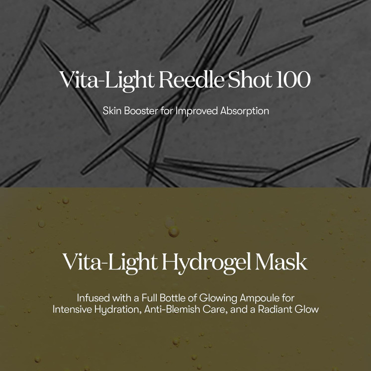 VT VITA-LIGHT REEDLE SHOT 100 2STEP HYDROGEL MASK (1.5G+33G)