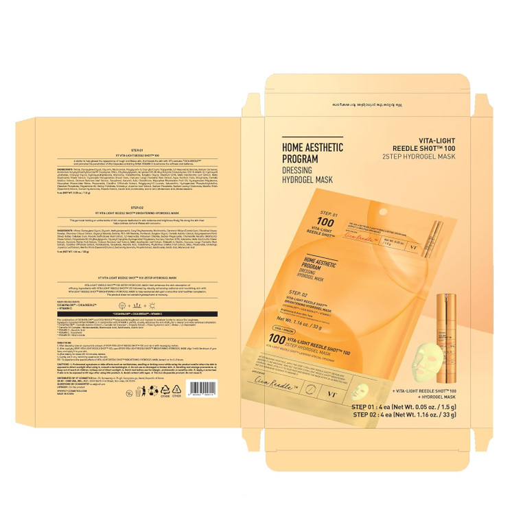 VT VITA-LIGHT REEDLE SHOT 100 2STEP HYDROGEL MASK (1.5G+33G)