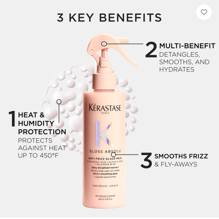 KERASTASE GLOSS ABSOLU ANTI-FRIZZ GLAZE MILK 190ml