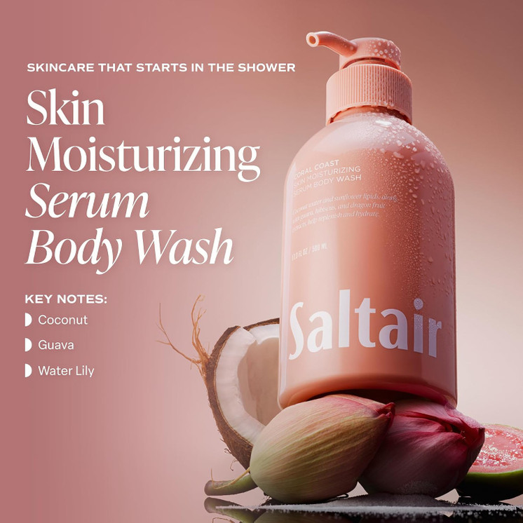 Saltair Coral Coast skin moisturizing serum body wash