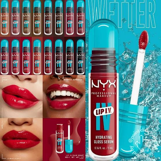 NYX Lip IV hydrating gloss serum stain