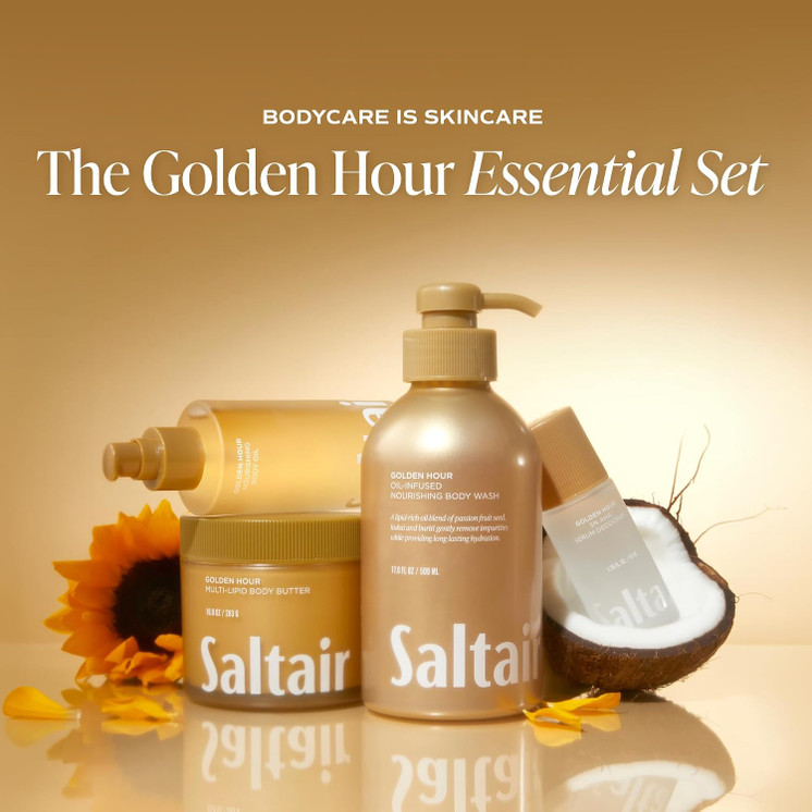 Saltair Golden Hour Oil infused nourishing body wash