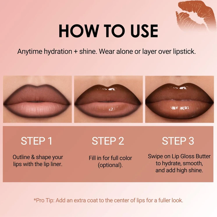 Combo levres nude - 2 lipstick + lip liner