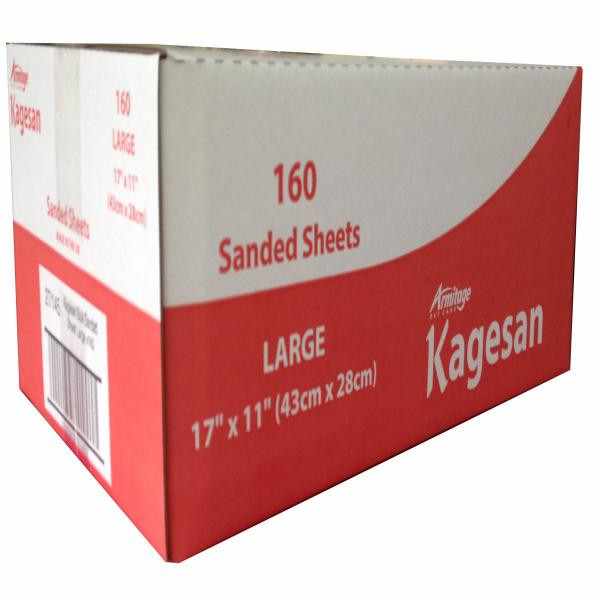 Buy Kagesan Bulk Sanded Sheets Red 17 X 11 (43 28cm), Clear