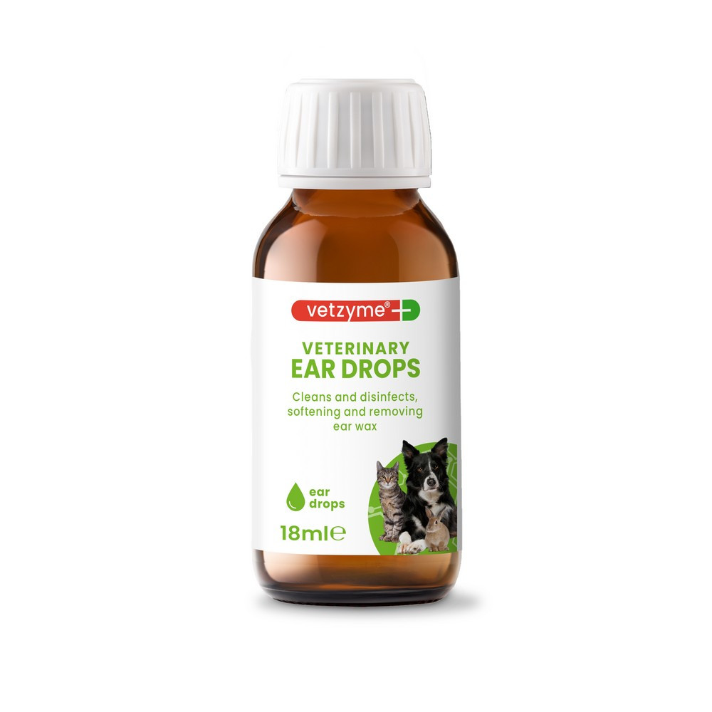 Vetzyme Antibacterial Ear Drops & Cleaner 18ml Pedigree Wholesale Ltd