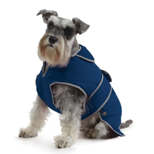 Ancol Stormguard Dog Coat Chest Protector Navy Large Pedigree