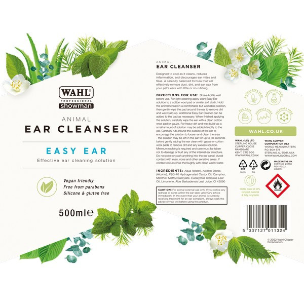 Wahl Easy Ear Cleaner 500ml Pedigree Wholesale Ltd