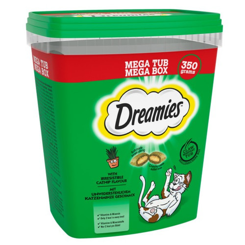 Dreamies Megatub Hühner-Leckerlis Für Katzen, 350 G – Weiche Snacks, Für Alle Lebensphasen