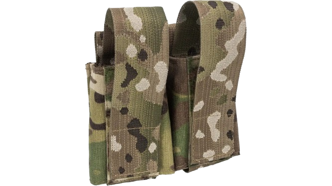 TRYBE Tactical Covered Double Pistol Magazine Pouch