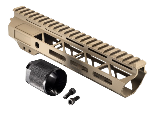 Trybe AR-15 Magnite Go Fast Ultra Lightweight M-LOK Handguard w/ Cut Top Rail - 9in FDE Trybe AR-15 Magnite Go Fast Ultra Lightweight M-LOK Handguard w/ Cut Top Rail - 9in FDE