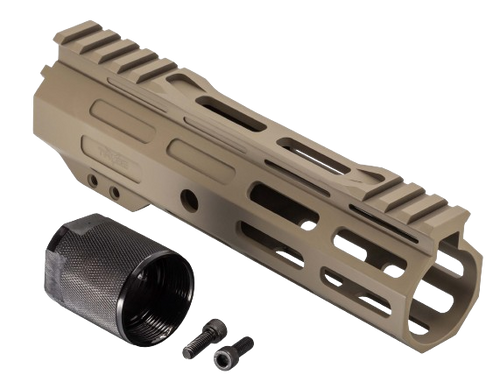 Trybe AR-15 Magnite Ultra Function Lightweight M-LOK Handguard w/ Cut Top Rail - 7in  FDE Trybe AR-15 Magnite Ultra Function Lightweight M-LOK Handguard w/ Cut Top Rail - 7in  FDE