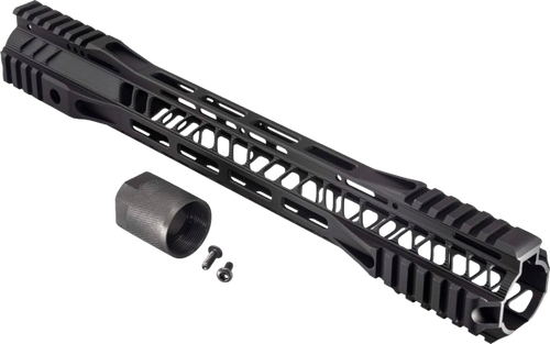 Trybe AR-15 M-LOK Extra Lightweight Quad Handguard w/ Cut Rail - 15in Trybe AR-15 M-LOK Extra Lightweight Quad Handguard w/ Cut Rail - 15in