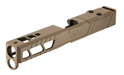 Trybe Pistol Slide for Glock 17 Version 2 - Venom FDE Trybe Pistol Slide for Glock 17 Version 2 - Venom FDE