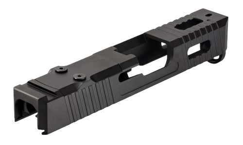 Trybe Pistol Slide for Glock 26 - Deltapoint Black back Trybe Pistol Slide for Glock 26 - Deltapoint Black back