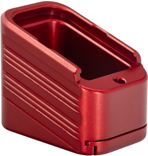 Trybe +4/5 Magazine Extension Base Pad for Glock 17 - Red Trybe +4/5 Magazine Extension Base Pad for Glock 17 - Red
