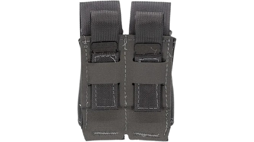 TRYBE Covered Double Pistol Magazine Pouch - Grey back TRYBE Covered Double Pistol Magazine Pouch - Grey back