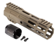 Trybe AR-15 Magnite Ultra Function Lightweight M-LOK Handguard w/ Cut Top Rail - 7in  FDE