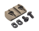 Trybe Magnite M-LOK Picatinny Rail Sections w/ No Lugs - 3 Slot FDE
