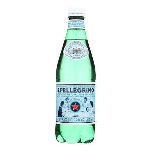 San Pellegrino Sparkling Mineral Water - Natural - Case Of 24 - 0.5 Liter
