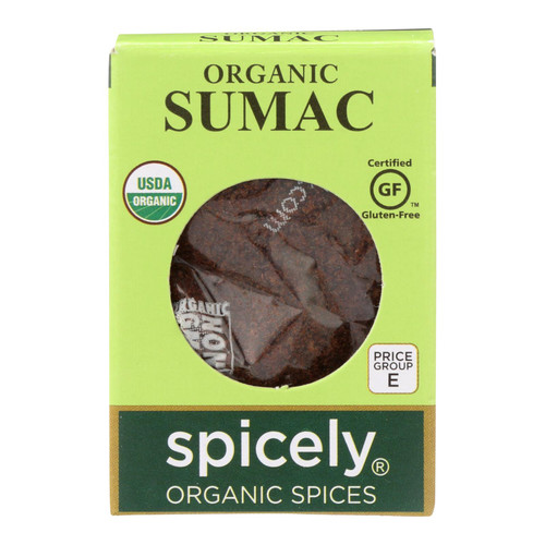 Spicely Organics - Organic Sumac - Case Of 6 - 0.45 Oz.