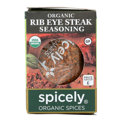 Spicely Organics - Organic Steak Seasoning - Case Of 6 - 0.6 Oz.