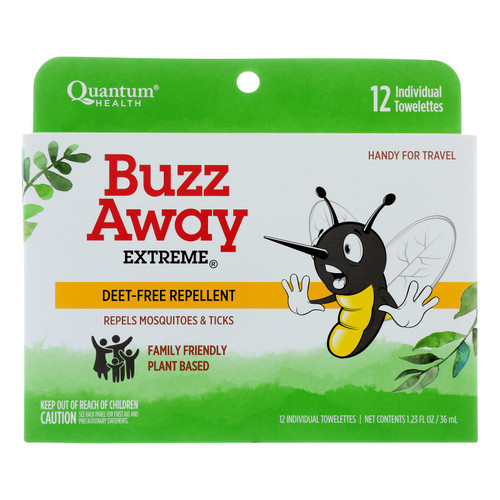 Quantum Research Buzz Away Towelettes - 12 Pack - HG0318543