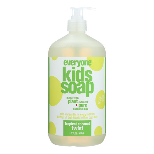 EO Products Everyone Soap for Kids - Tropical Coconut Twist - 32 oz