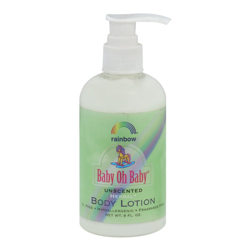 Rainbow Research Body Lotion - Organic Herbal - Baby - Unscented - 8 Fl Oz