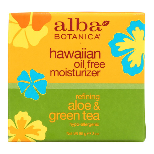 Alba Botanica - Hawaiian Aloe And Green Tea Moisturizer Oil-free - 3 Oz - HG0390138