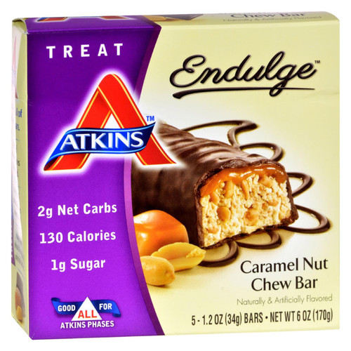 Atkins Endulge Bar Caramel Nut Chew - 5 Bars - HG0470120