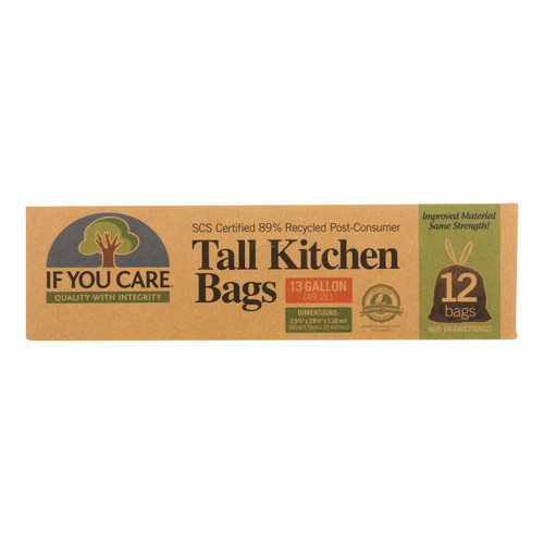 If You Care Tall Kitchen - Trash Bag - Case Of 12 - 12 Count - HG0699306