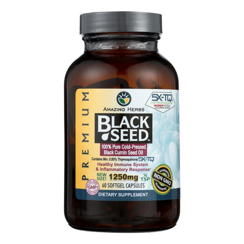 Black Seed Oil - 1250 Mg - 60 Softgel Capsules - HG1648773