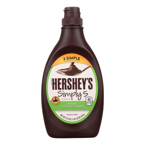 Hershey Chocolate Syrup - Simply 5 - Case Of 12 - 21.8 Oz - HG2087542