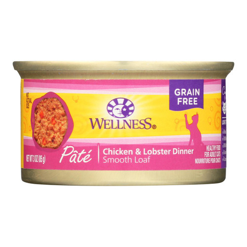 Wellness Pet Products Cat Food - Chicken And Lobster - Case Of 24 - 3 Oz. - HG0552133
