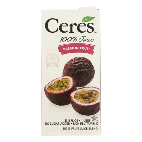 Ceres Juices Juice - Passion Fruit - Case Of 12 - 33.8 Fl Oz - HG0530063