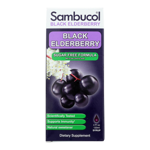 Sambucol - Black Elderberry Syrup - Sugar Free - 4 Oz
