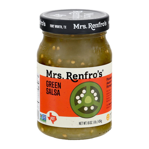 Mrs. Renfro's Green Salsa - Onion And Chili - Case Of 6 - 16 Oz. - HG0796649