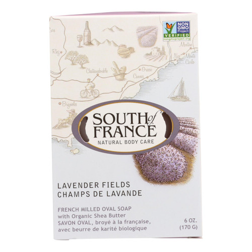 South Of France Bar Soap - Lavender Fields - 6 Oz - 1 Each - HG1705896
