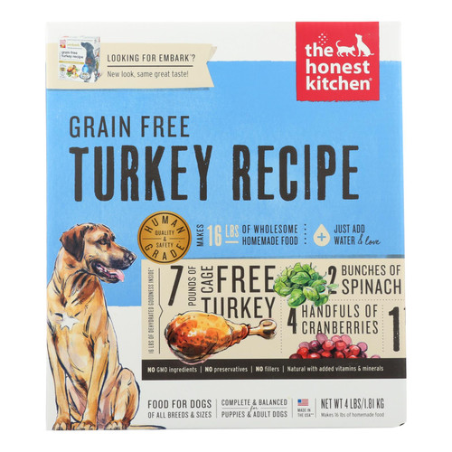The Honest Kitchen Embark - Grain Free Turkey Dog Food - 4 Lb.