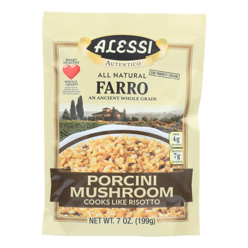 Alessi - Farro Porcini Mushroom - Case Of 6 - 7 Oz - HG1896950