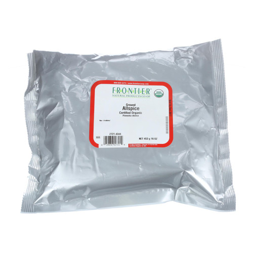 Frontier Herb Allspice Organic Powder Ground Select Grade - Single Bulk Item - 1lb