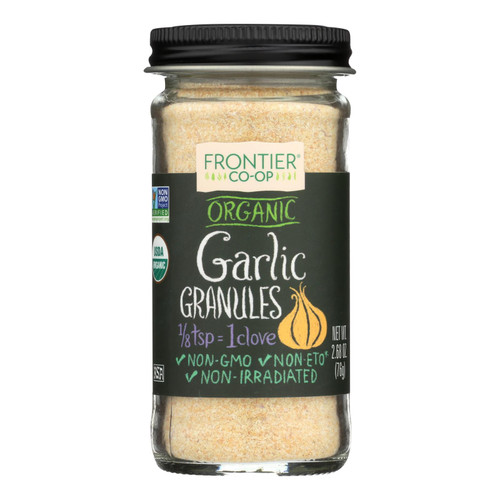 Frontier Herb Garlic - Organic - Granules - 2.70 Oz