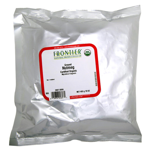 Frontier Herb Nutmeg - Organic - Ground - Bulk - 1 lb