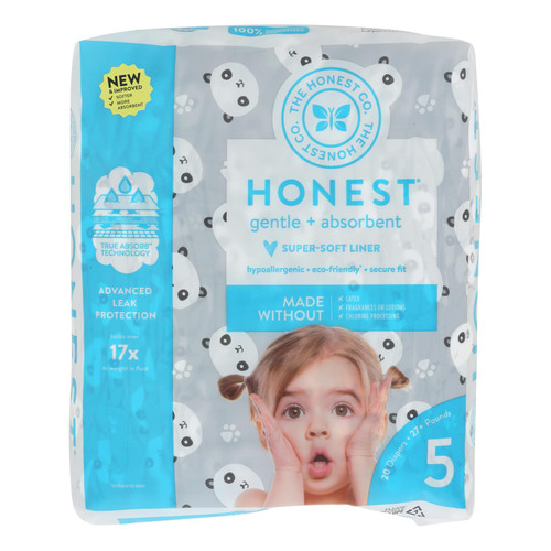 The Honest Company - Diapers Size 5 - Pandas - 20 Count