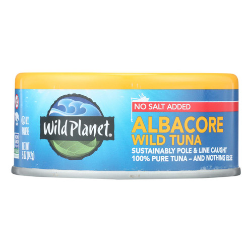 Wild Planet Wild Albacore Tuna - No Salt Added - Case of 12 - 5 oz. on  Appalachian Organics
