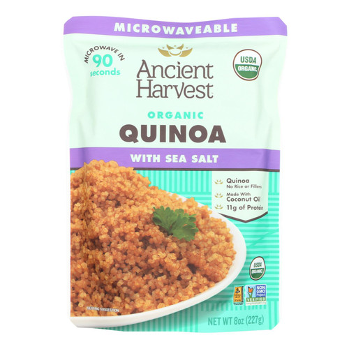 Ancient Harvest Organic Quinoa - With Sea Salt - Case Of 12 - 8 Oz